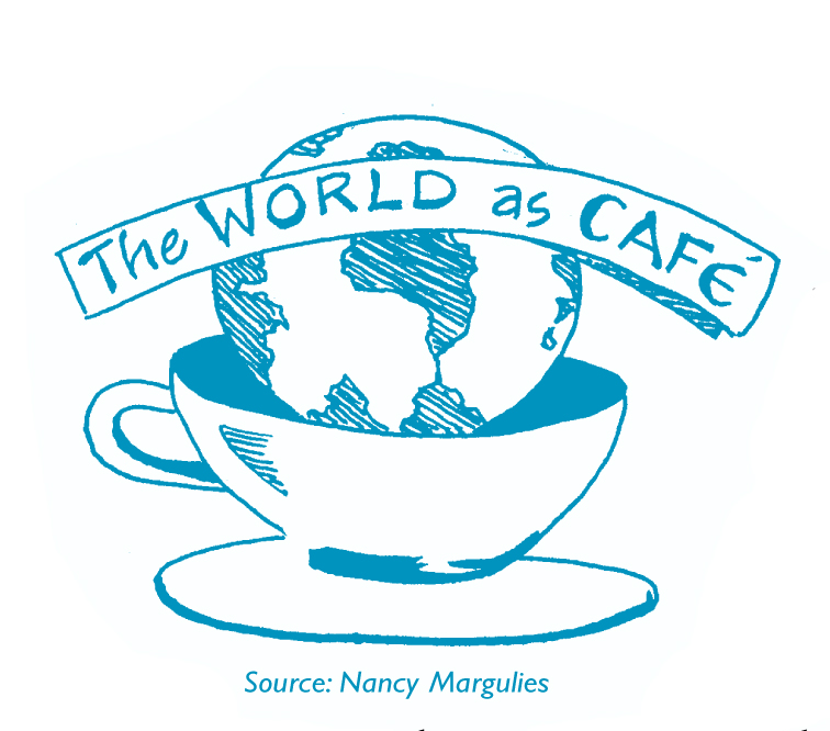 Ask members to notice what’s evolving in the middle of the table