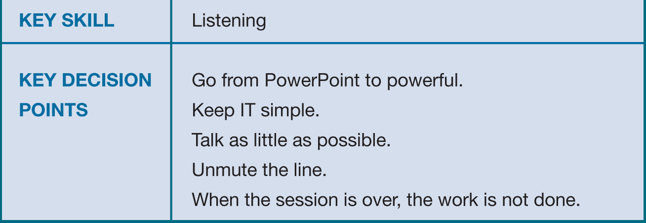 KEYS TO SUCCESSFUL ONLINE EVENTS