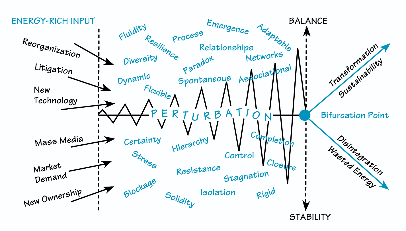 THE CYCLE OF DISSIPATIVE STRUCTURES